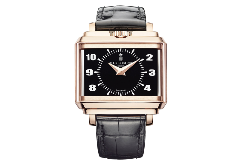 De grisogono new retro n02 in rose gold with black dial